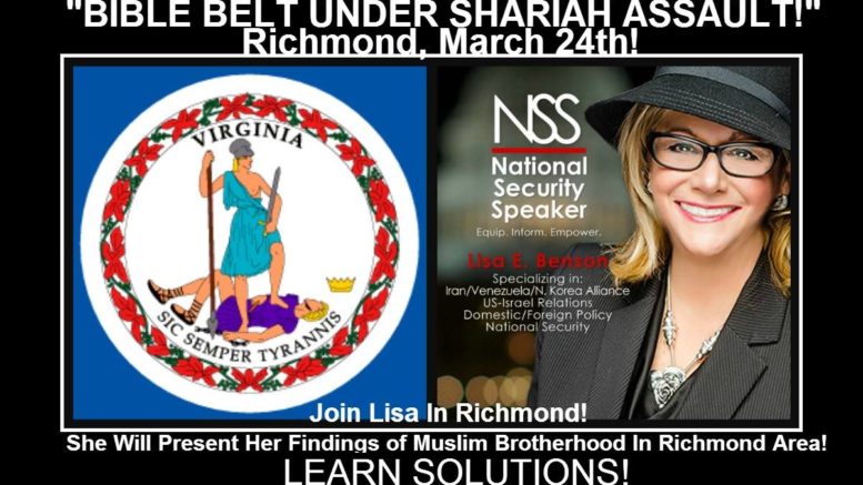 Join Lisa Benson in Richmond March 24