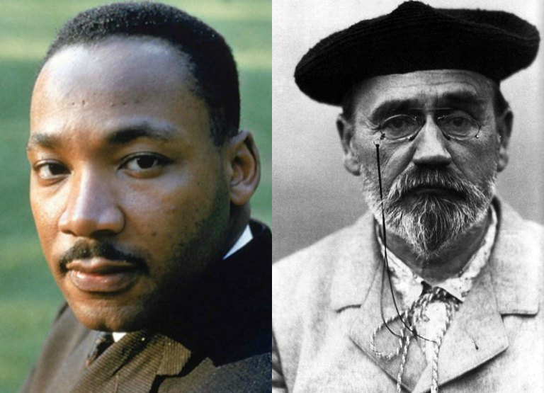 Dr.-Martin-Luther-King-and-Emile-Zola