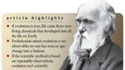 is evolution a lie highlights