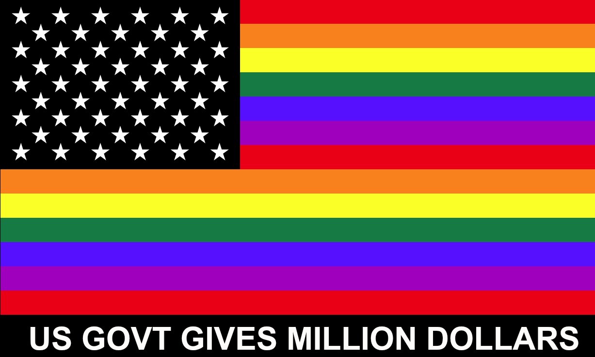 USA GAY FLAG