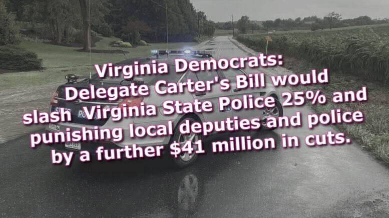 Virginia Democrats Bill would defund law enforcment