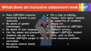 Inclusive classroom agenda