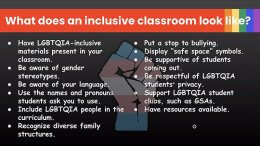 Inclusive classroom agenda