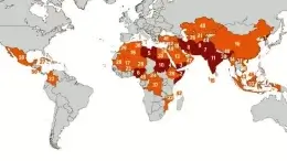 Christian persecution map around the world