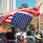 Protesters at a No Kings Day rally in Phoenix, Arizona, representing elite-funded fake grassroots movements in America