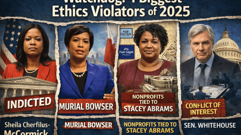 Watchdog 4 Biggest Ethics Violators of 2025